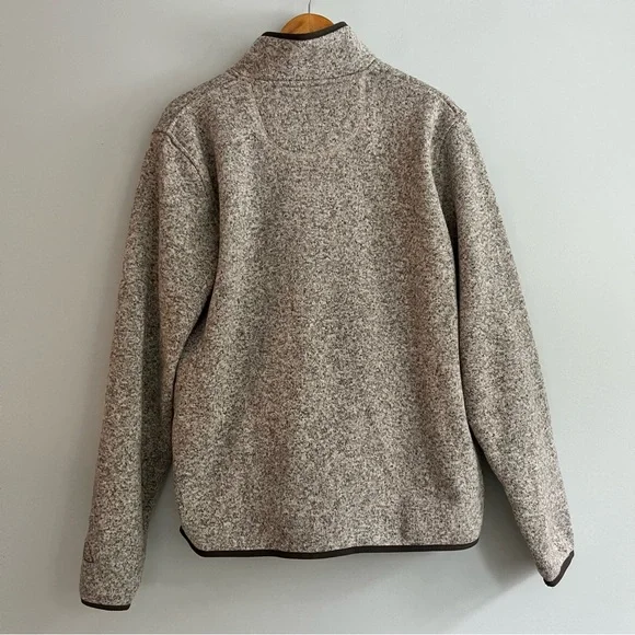 LL Bean Men’s Gray Large Sweater Fleece Pullover - Picture 6 of 11